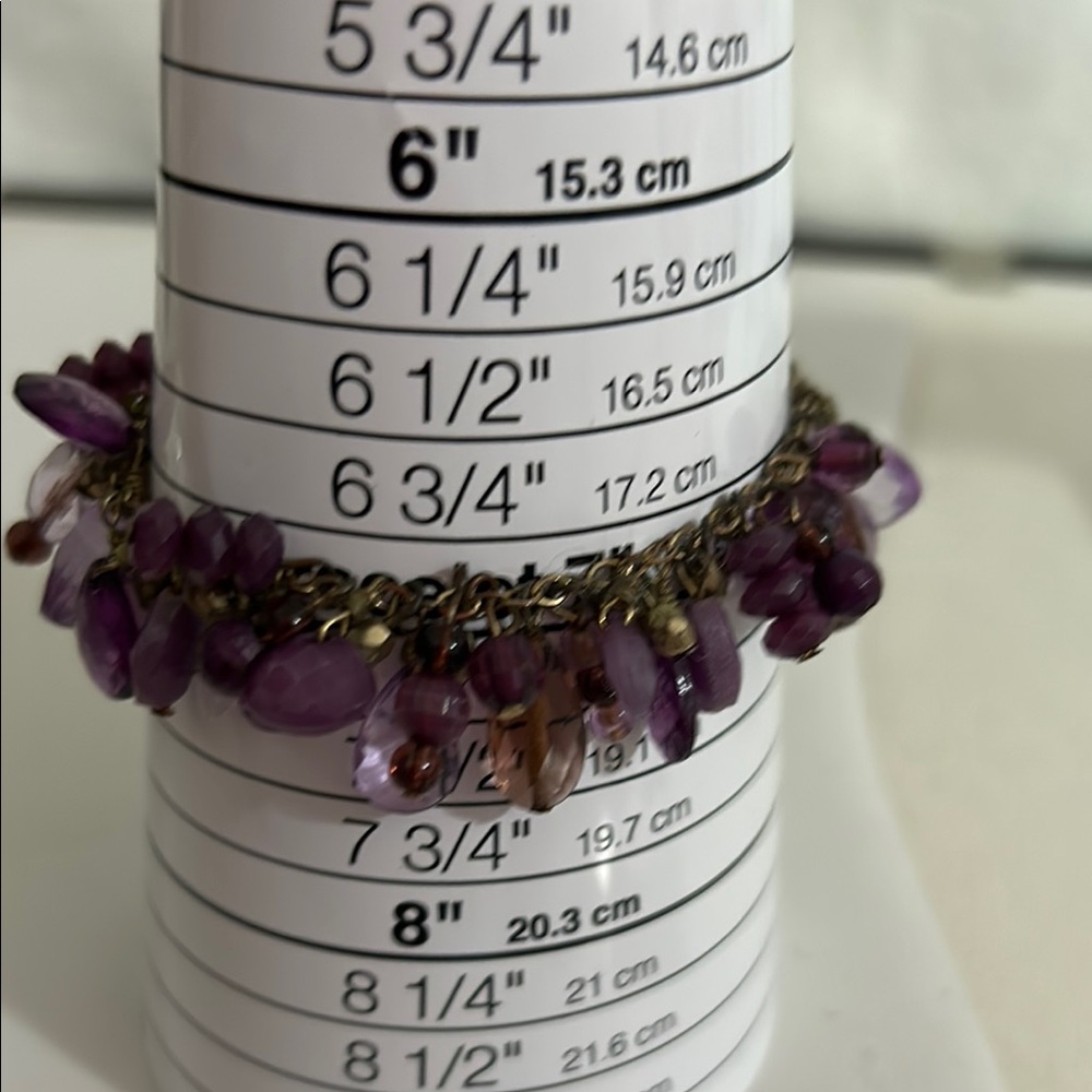 Elegant Purple Beaded Bracelet